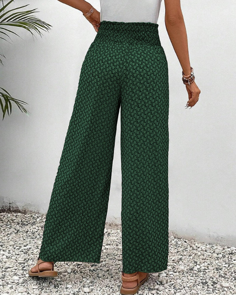 Sommerfeld | Lisette Geometrisch Gemusterte Weitbeinige Hose