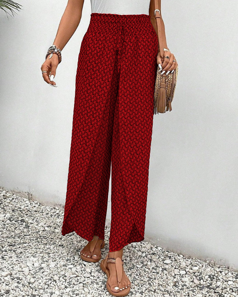 Sommerfeld | Lisette Geometrisch Gemusterte Weitbeinige Hose