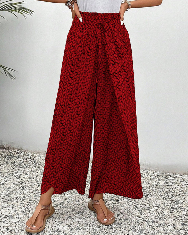 Sommerfeld | Lisette Geometrisch Gemusterte Weitbeinige Hose