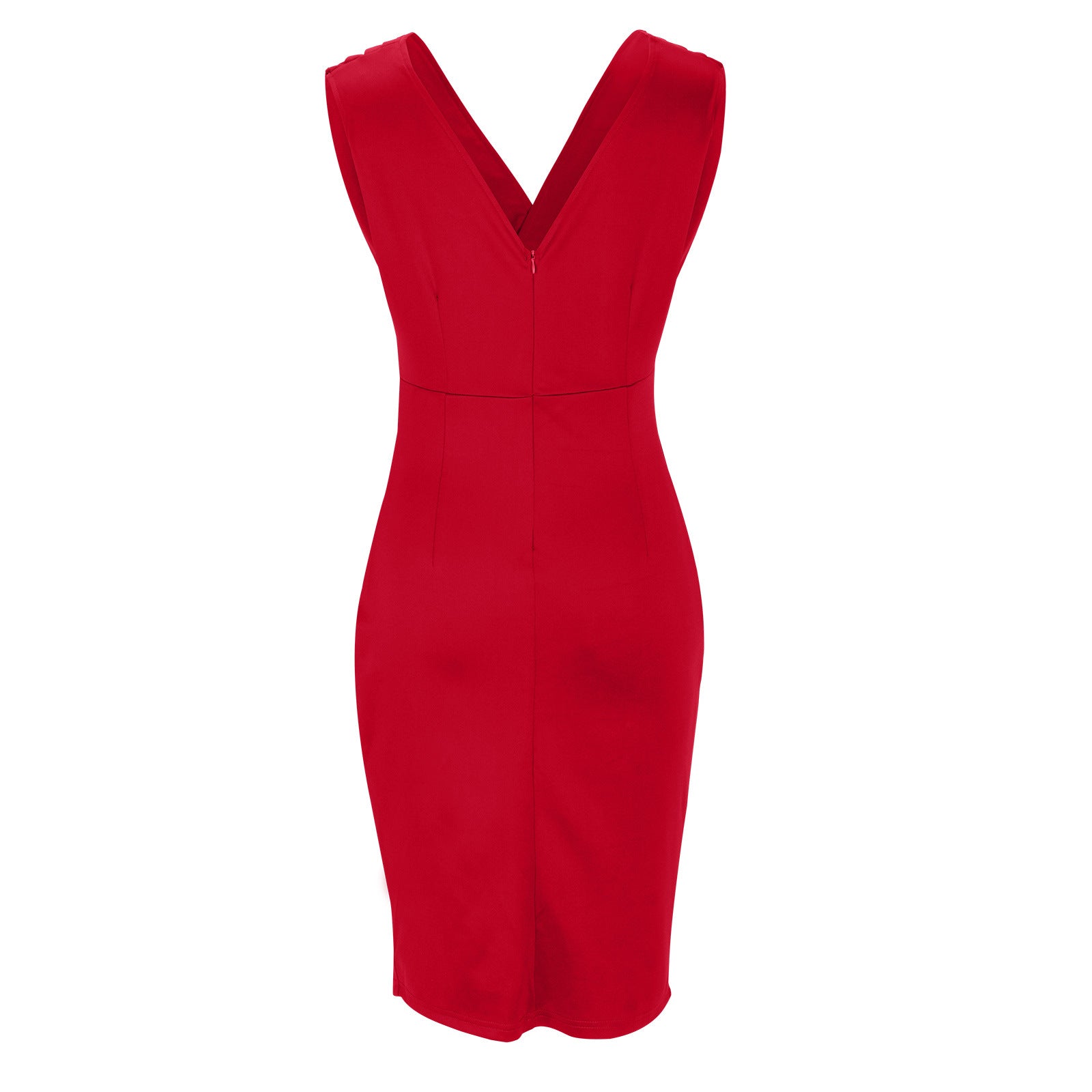 Regalia™ – Elegantes V-Ausschnitt Kleid mit tailliertem Schnitt und Schlitz