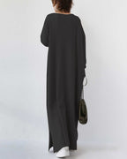 Serenya™ - Elegantes Kleid mit langen Ärmeln und V-Ausschnitt