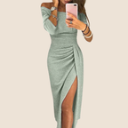 Ely™ - Elegantes Maxikleid mit Neckholder und Fließender Silhouette