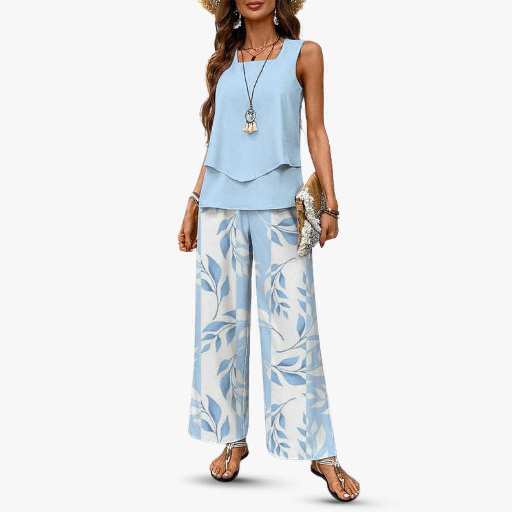Amara™ – Exquisites Zweiteiliges Set mit Ärmellosem Top und Hose