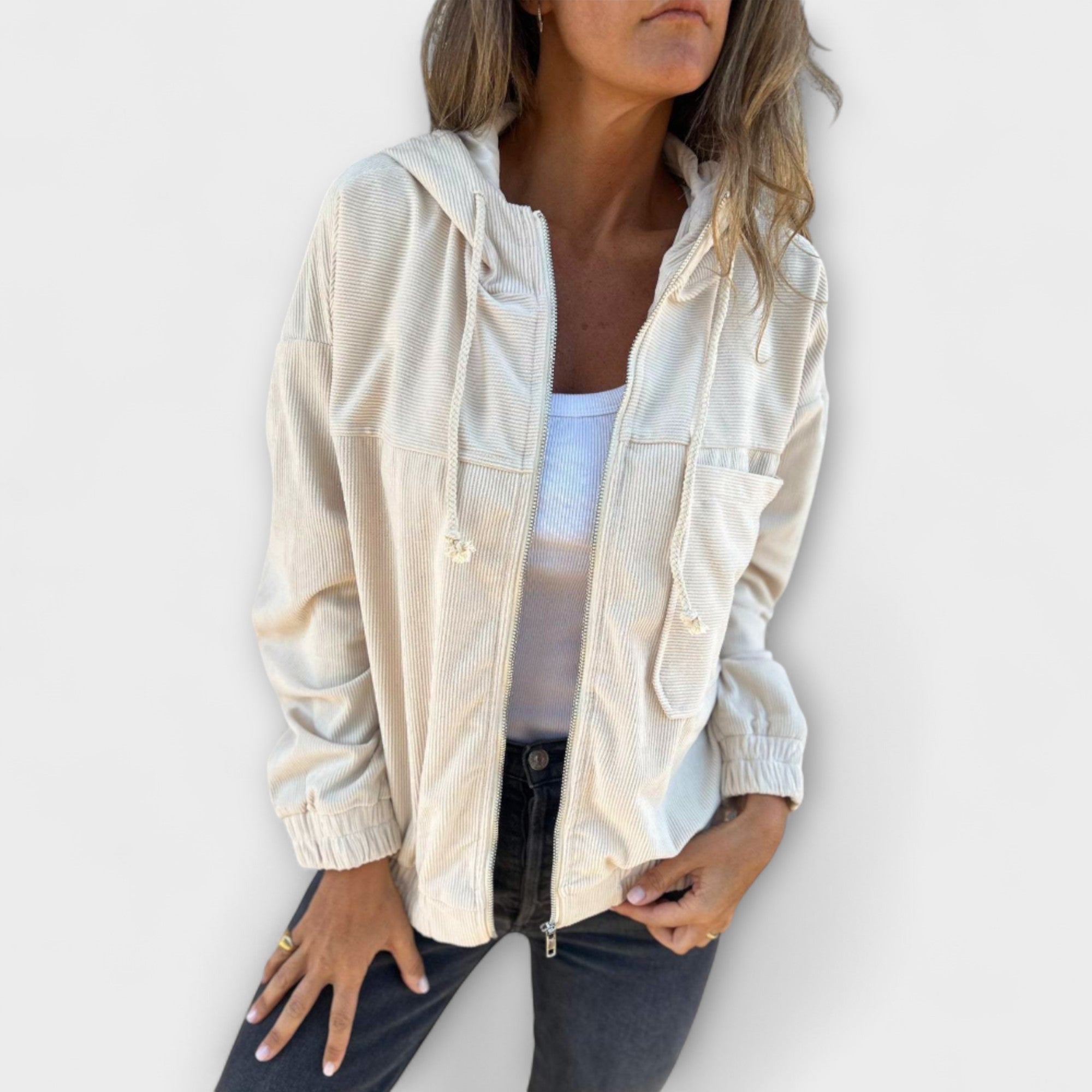 Sommerfeld™ | Ella – Zip-Up Cord Hoodie