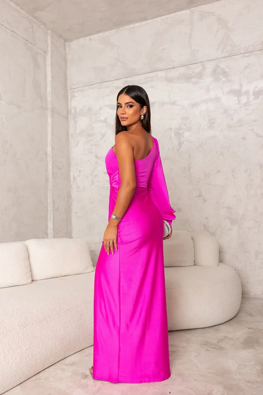 Dorie™ - Asymmetrisches Kleid mit Langen Schlitzen