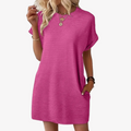 Ivay™ – Stilvolles Minimalistisches Sommerkleid mit Rundhalsausschnitt