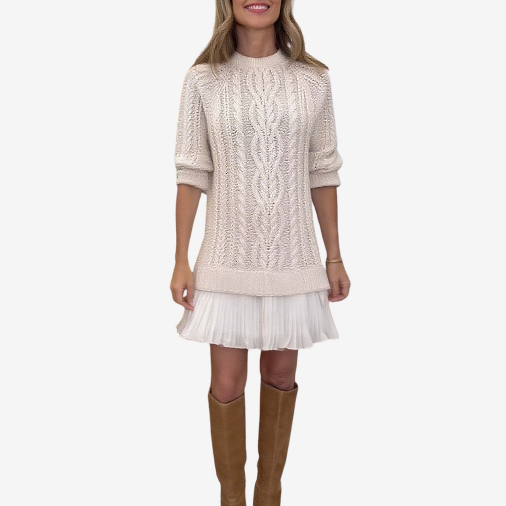 Trivora™ - Stilvolles und Bequemes Strickkleid