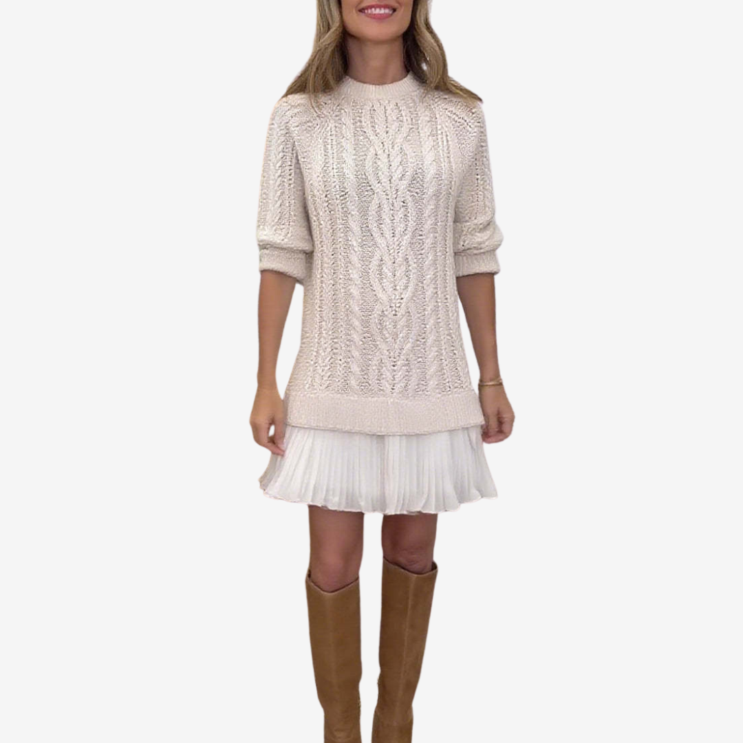 Trivora™ - Stilvolles und Bequemes Strickkleid