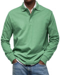 Herren Langarm Polo-Shirt