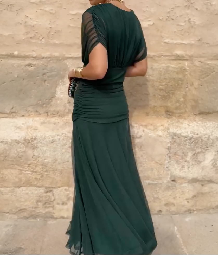 Lady™ - Elegantes Maxikleid mit V-Ausschnitt für besondere Anlässe