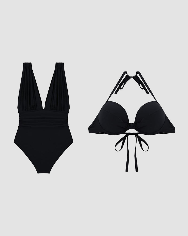 Karina | V-Neck Shaping Swimsuit with Tummy Control