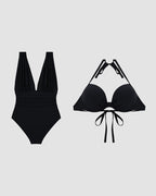 Karina | V-Neck Shaping Swimsuit with Tummy Control