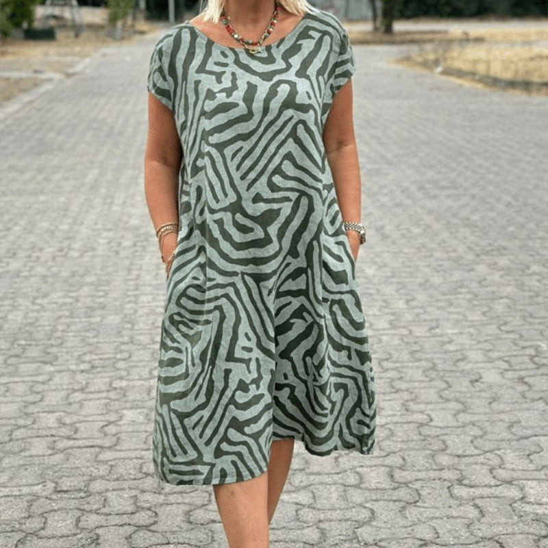 Alie™ - Rundhals-Sommerkleid für einen stilvollen Auftritt