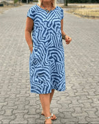 Solina™ – Kleid mit Rundhalsausschnitt und stilvollem, bauchbedeckendem Design