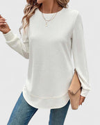 Arvenne | Elegantes Top mit seitlichem Schlitzdesign