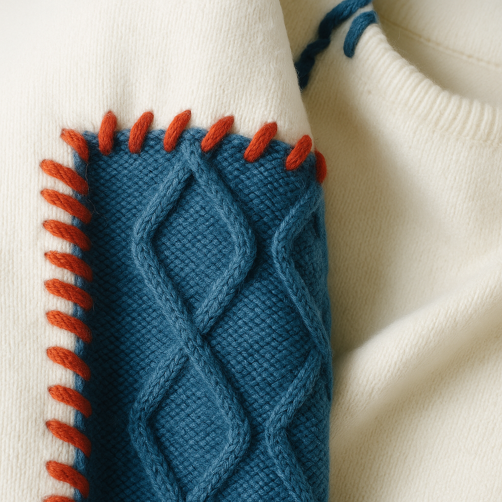 FRESH LABEL | Arty Patch Sweater (FINAL SALE)