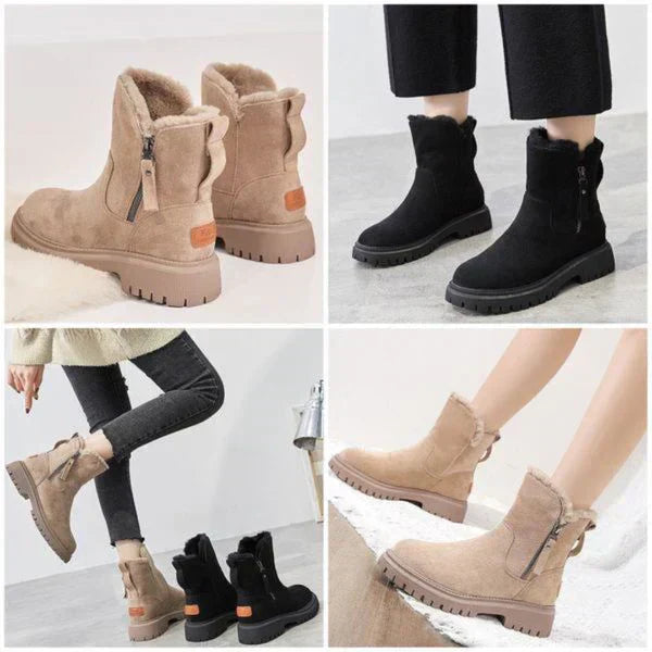 Sommerfeld™ | Gefütterte Winterstiefel mit seitlichem Zipper