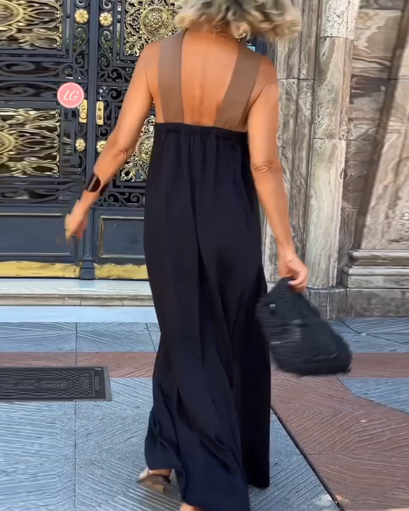 Salve™ - Elegantes Kleid mit Kontrastakzenten