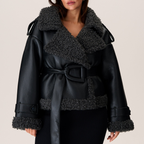 Aris™ | Chique Ceintuur Sherpa Jas