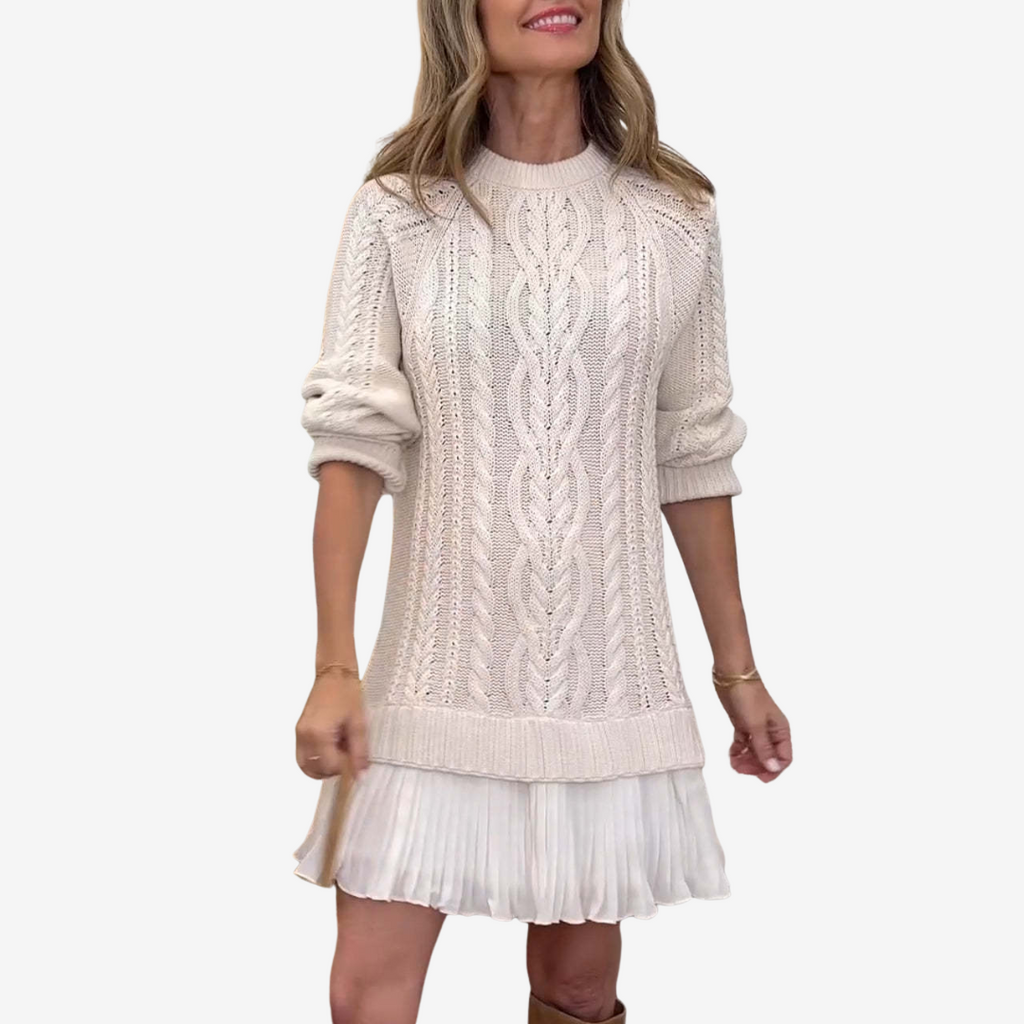 Trivora™ - Stilvolles und Bequemes Strickkleid