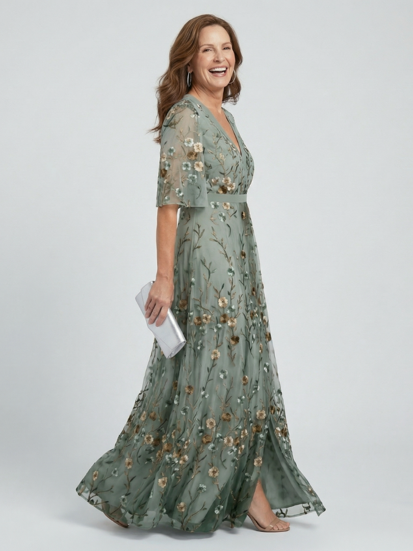 Savenora | Halter Neck Floral Maxi Dress