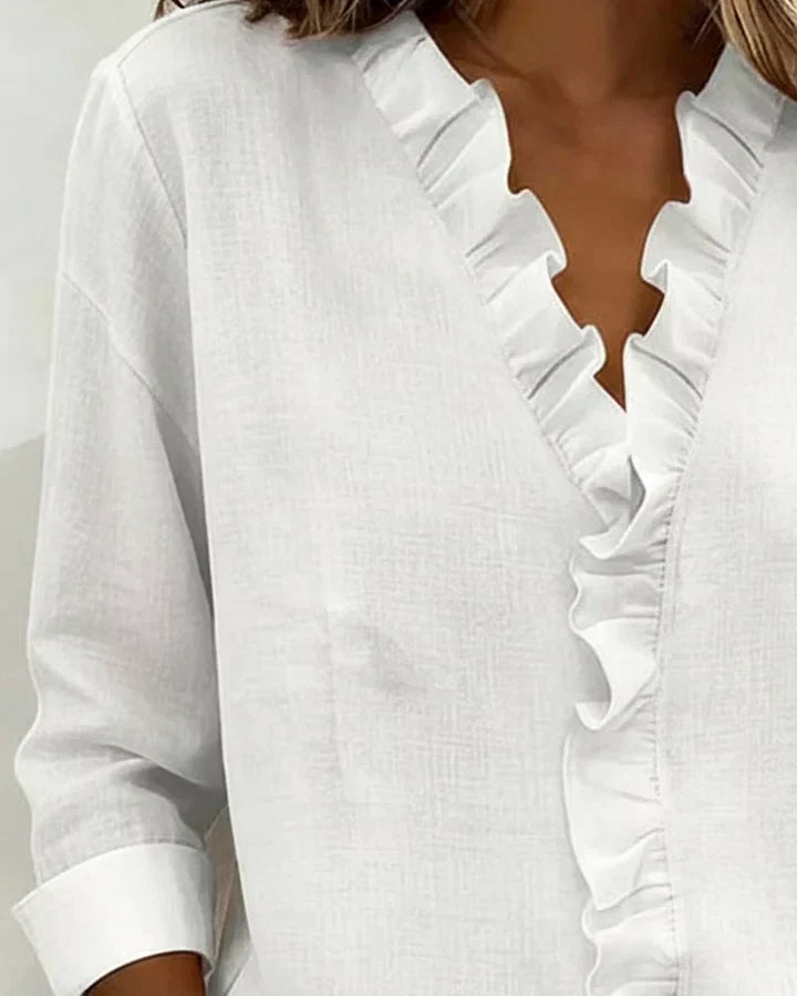 Beatrice | Elegante Bluse mit V-Ausschnitt