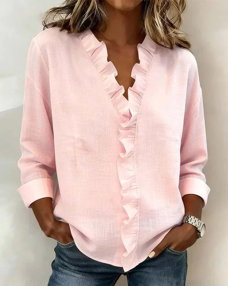 Beatrice | Elegante Bluse mit V-Ausschnitt