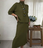 Marlene™ - Strick-Set mit Rippstrickrock