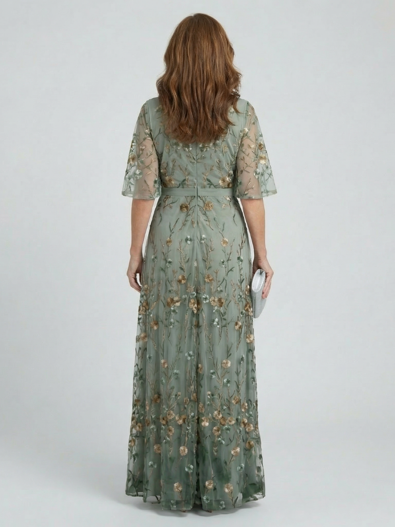 Savenora | Halter Neck Floral Maxi Dress