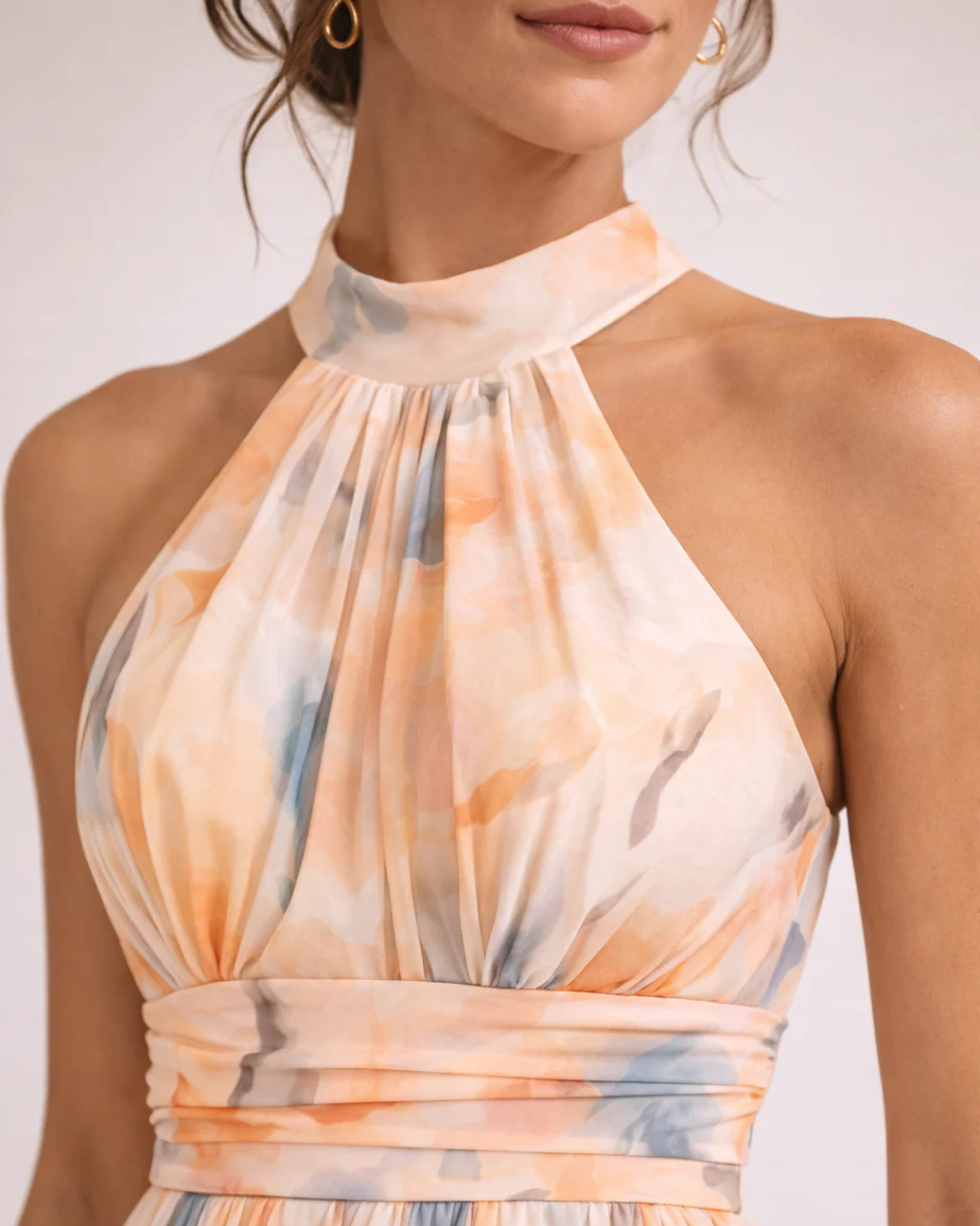 Savenora | Halter Neck Maxi Dress