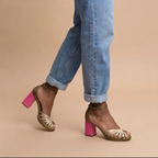 Sommerfeld™ | Elegant Gold Block Heels