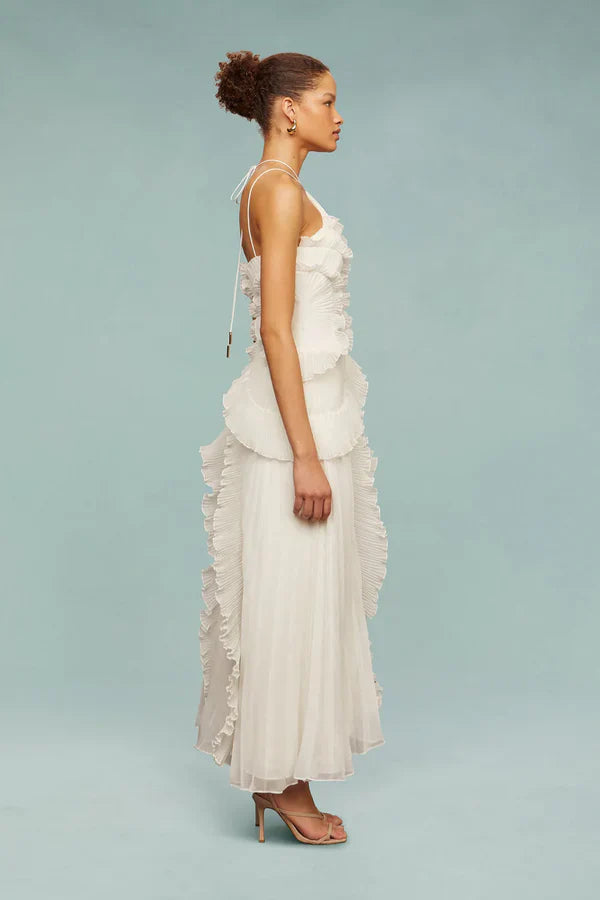 LIYANA | Ruffled Spiral Dress