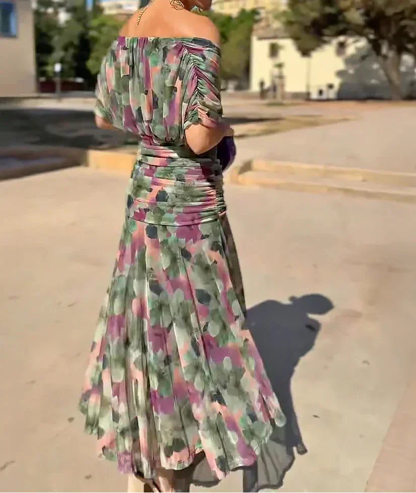 Lady™ - Elegantes Maxikleid mit V-Ausschnitt für besondere Anlässe