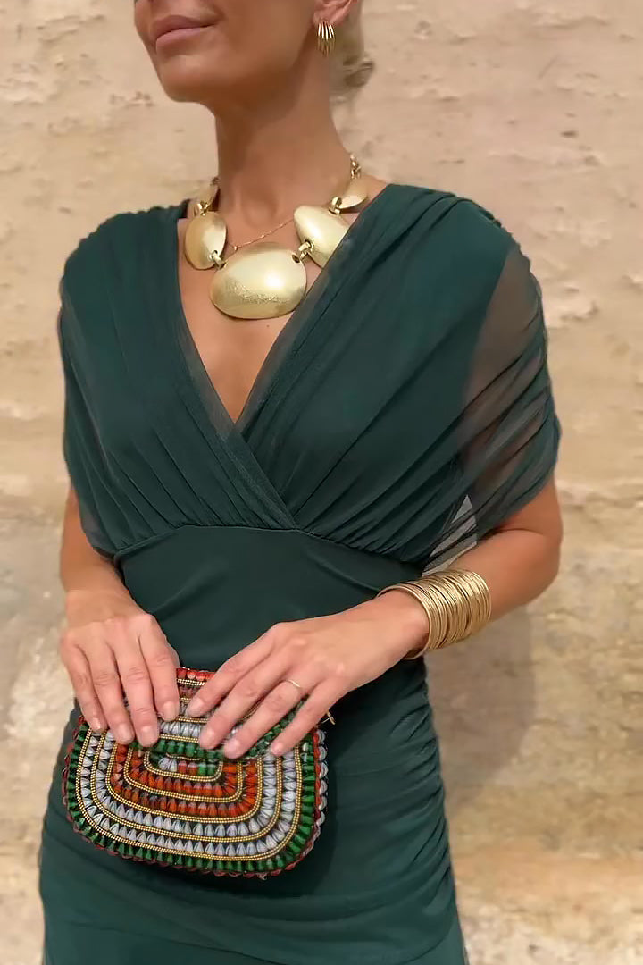 Lady™ - Elegantes Maxikleid mit V-Ausschnitt für besondere Anlässe
