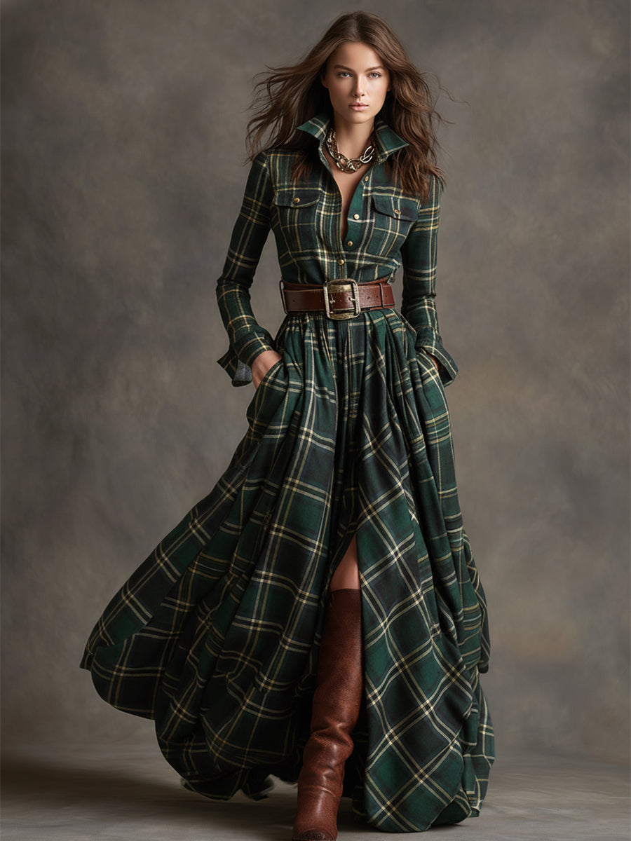 Emilia | Hemdblusenkleid mit tailliertem Gürtel