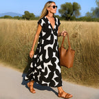 Azura™ – Komfortables, Fließendes Ibiza-Kleid mit V-Ausschnitt