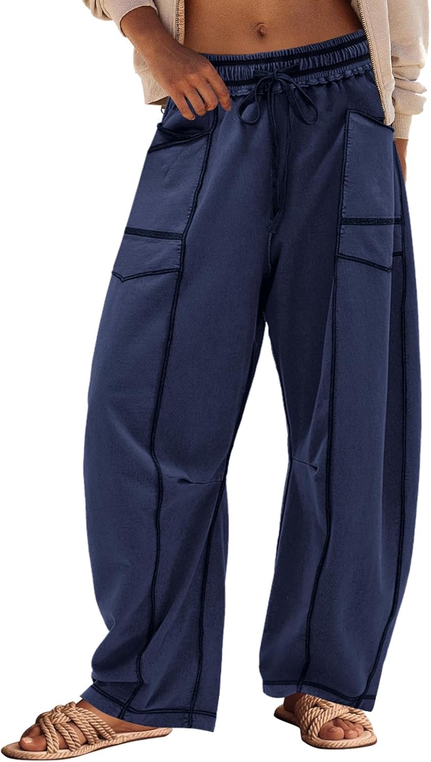 Sommerfeld | Barrel-Pants – Bequeme Loungehose für den Sommer, ideal für jede Gelegenheit
