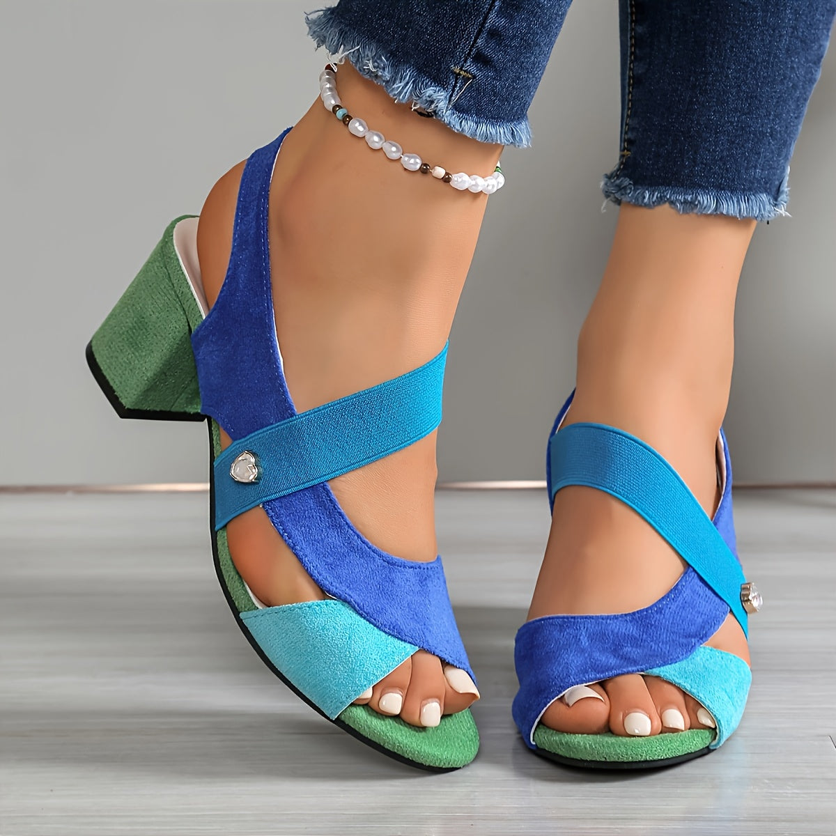 Sommerfeld™ | Komfortable High Heels mit Kreuzriemen
