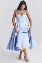 YLIANA | Verspieltes Sommer-Midi-Kleid