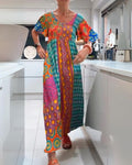 Ash™ - Farbenfrohes Boho-Kleid
