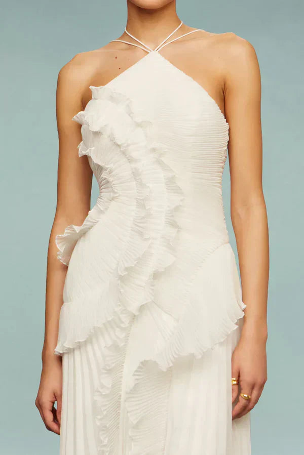 LIYANA | Ruffled Spiral Dress