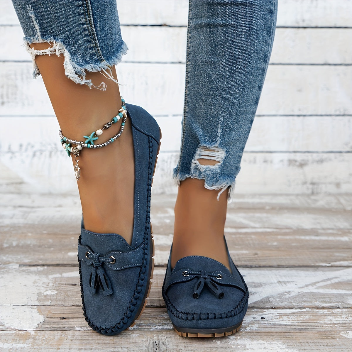 Savenora | Klassische Loafers mit Quastenakzenten