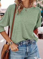 Wilma | Elegante Bluse mit Rundhalsausschnitt