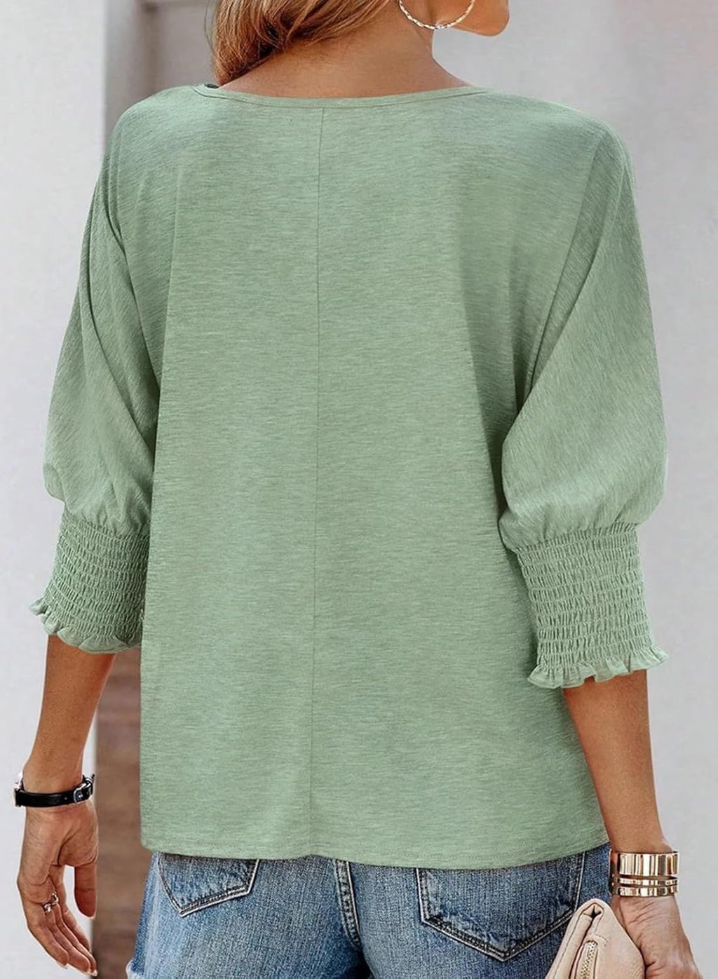 Wilma | Elegante Bluse mit Rundhalsausschnitt