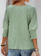 Wilma | Elegante Bluse mit Rundhalsausschnitt