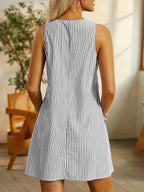 Lona™ – Ärmelloses A-Linien-Kleid mit Knopfdetails