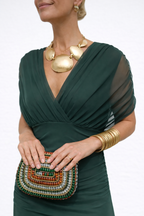 Velora™ | Langärmliges Floral Kleid mit V-Ausschnitt