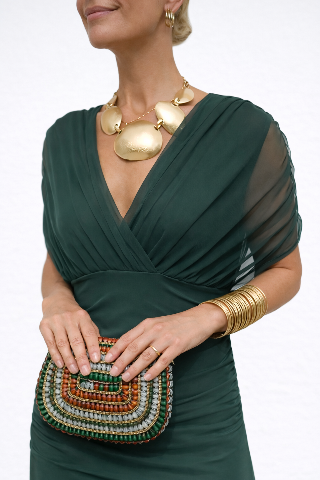 Velora™ | Langärmliges Floral Kleid mit V-Ausschnitt