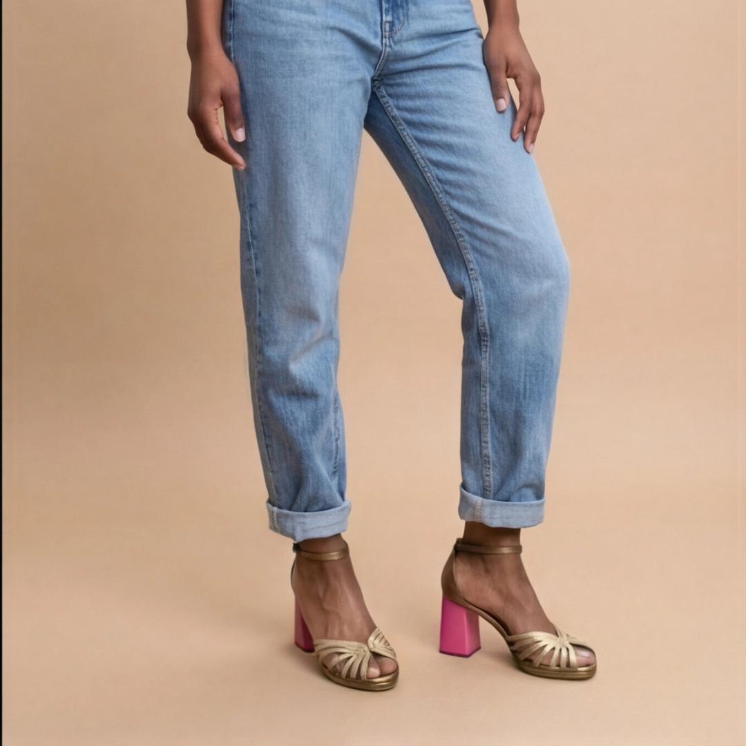 Sommerfeld™ | Elegant Gold Block Heels