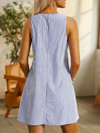 Lona™ – Ärmelloses A-Linien-Kleid mit Knopfdetails